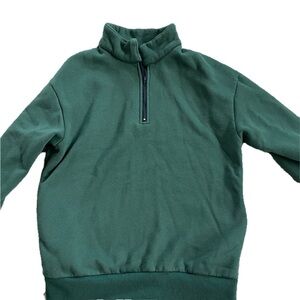 Green Quarter Zip Sweater